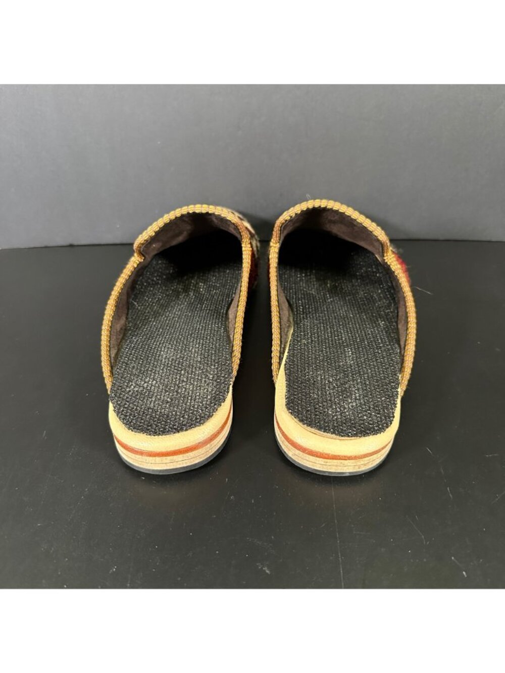 Vintage ARTEMIS Design Co Turkish KILIM MULES Handmade Slides EU Size 40 Unisex - Picture 7 of 16